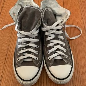 Gray high top Converse